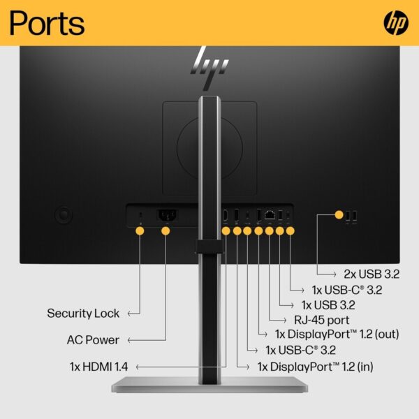 Monitor HP E24u G5 60,5 cm (23.8″) FHD IPS LED USB-C LAN 75 Hz - Image 2