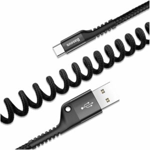 Kabel BASEUS Fish Eye USB Type-C / 2A, 1m (črn)