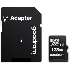 Pomnilniška kartica microSD Goodram 128GB + adapter (SD)