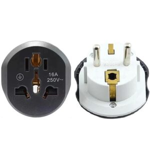 Pretvornik US / UK / CN v EU (črno-bel)