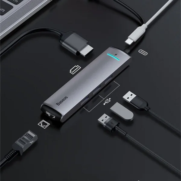 USB Type-C priklopna postaja BASEUS 6v1 (docking station) - slika 5