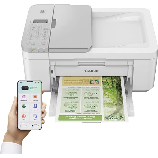 Večfunkcijski barvni brizgalni tiskalnik Canon PIXMA TR4756i (bel) - slika 3