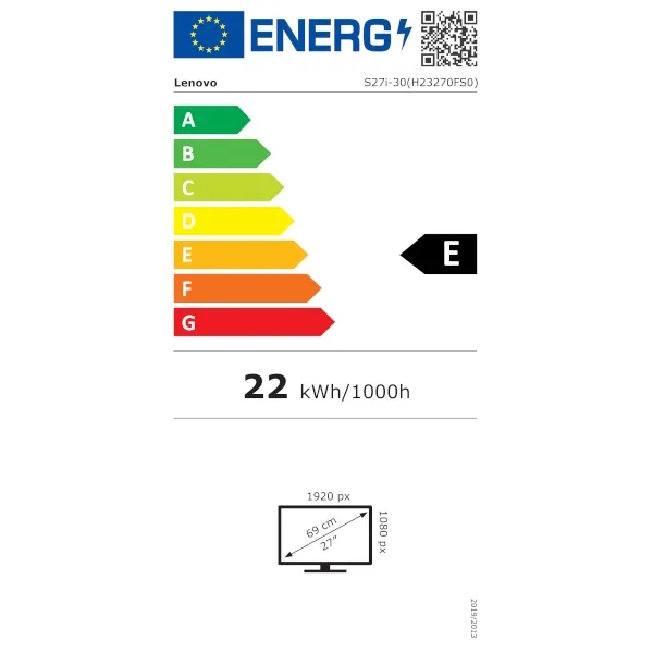 Zaslon LENOVO ThinkVision S27i-30 27" / WLED / IPS / 100Hz / 4ms (črn) - slika 5
