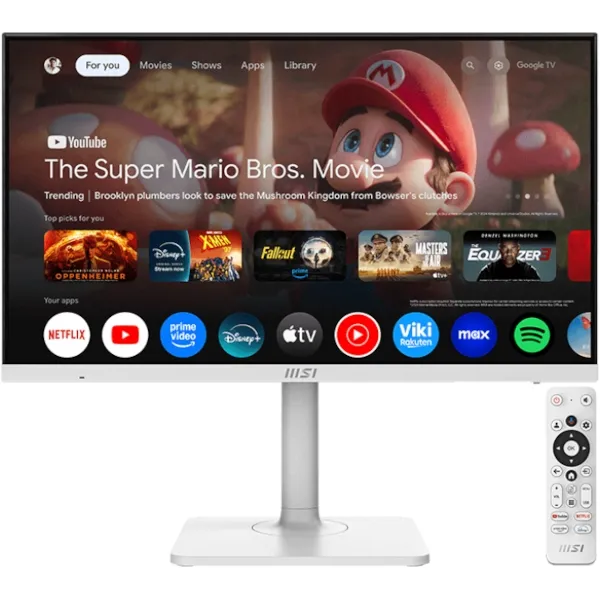 Zaslon MSI Modern MD272UPSW / 27" / 4K UHD / IPS / 60Hz / 4ms (GtG) / KVM / bel - nastavljiv po višini - PD 65W