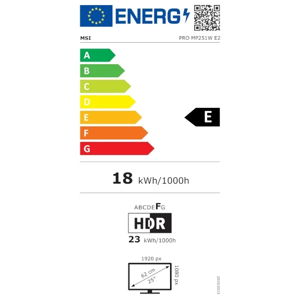 Zaslon MSI PRO MP251W E2 24,5" / FHD / 120Hz / 1ms (MPRT) (bel) - slika 6