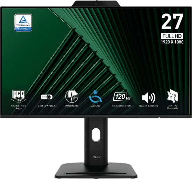 Zaslon MSI PRO MP272PMG / 27" / FHD / IPS / 120Hz / 1ms (MPRT) / črn - nastavljiv po višini