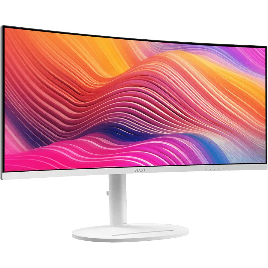 Zaslon MSI Modern MD342CQPW 34" / UWQHD / 120Hz / 1ms MPRT / ukrivljen / KVM / bel - nastavljiv po višini - PD 98W - slika 2