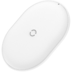 Brezžični polnilec BASEUS Cobble 15W, Qi (bel)