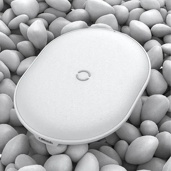 Brezžični polnilec BASEUS Cobble 15W, Qi (bel) - slika 4