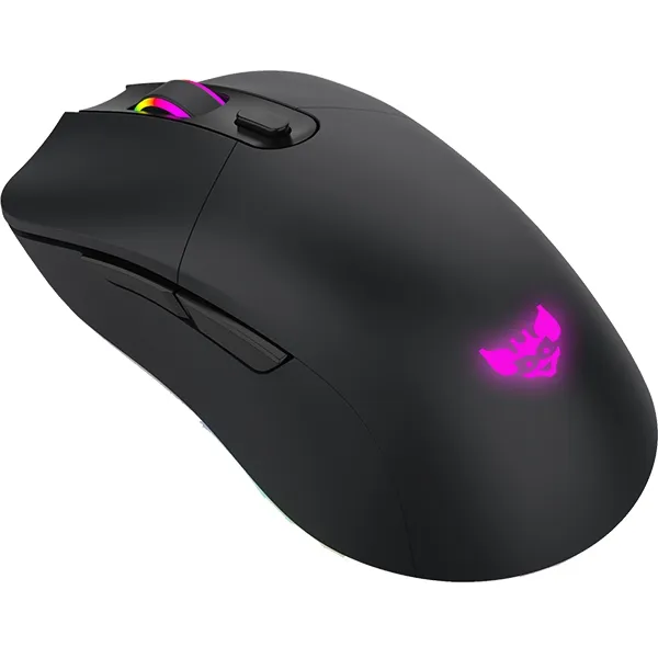 Gaming miška BYTEZONE Morpheus brezžična-žična / RGB (16,8M barv) / max DPI 10K / optična / mat UV premaz (črna)