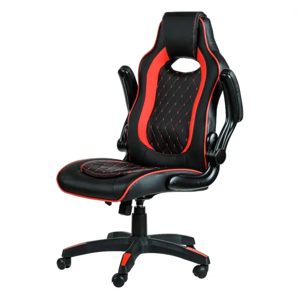 Gaming stol Bytezone SNIPER (črno-rdeč) - slika 3