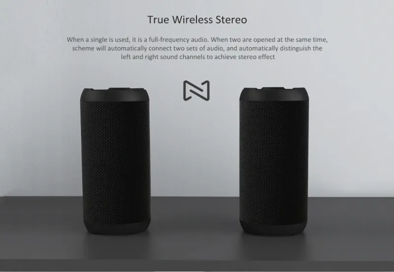 Prenosni zvočnik REMAX Wireless RB-M28 vodoodporen črn - slika 3
