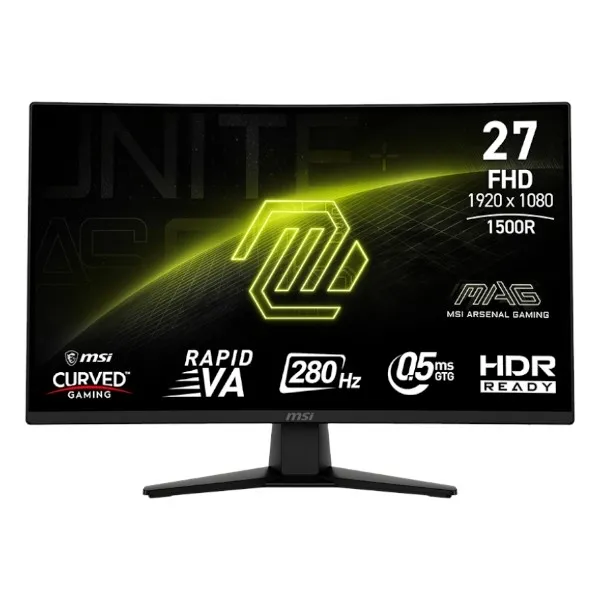 Zaslon MSI MAG 274CXF 27" / FHD / Rapid VA / 280Hz / 0,5ms GtG (črn)