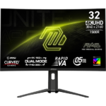 Zaslon MSI MAG 321CUPDF / 31.5" / UHD / VA / 160Hz / 0.5ms (GtG) / črn - nastavljiv po višini - PD 15W
