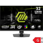 Zaslon MSI MAG 322URDF E16 / 31.5" / UHD / Rapid IPS / 160Hz / 0.5ms (GtG) / črn - nastavljiv po višini