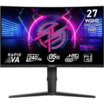 Zaslon MSI MPG 275CQRXF / 27" / WQHD / 240Hz / 0.5ms (GtG) / ukrivljen / črn - nastavljiv po višini - PD 98W
