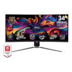Zaslon MSI MPG 341CQPX QD-OLED 34.18" / UWQHD / 240Hz / 0,03ms (GTG) / Ukrivljen (črn)