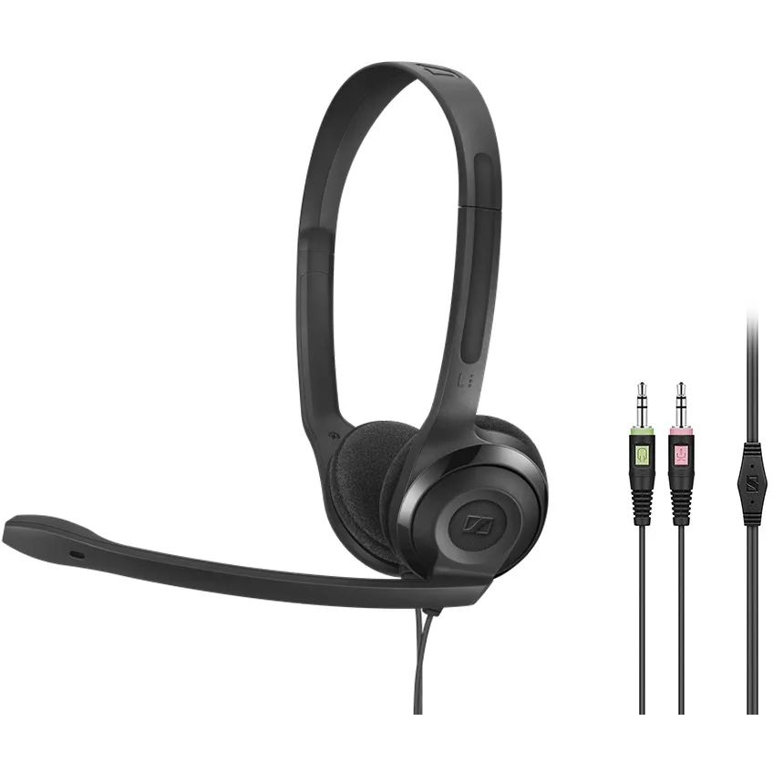 Slušalke SENNHEISER PC 3 CHAT žične / naglavne / 2x 3,5 mm / črne - slika 2