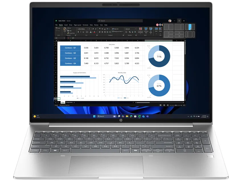 Prenosnik HP ProBook 4 G1i 16 | U7 255U | 24GB RAM | 1TB SSD | W11P / Core Ultra 7 / RAM 24 GB / SSD Disk / 16,0″ WUXGA