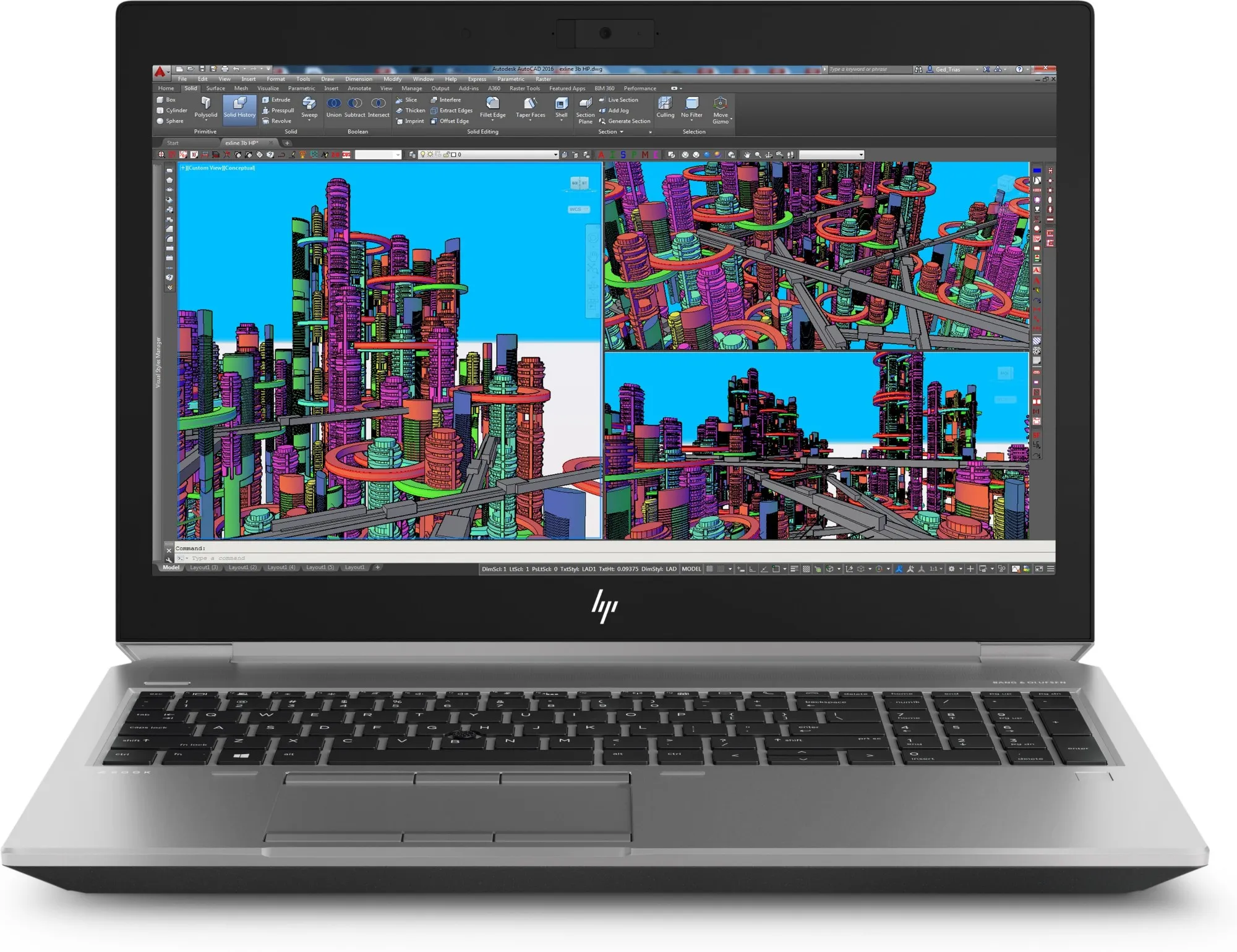 Prenosnik HP ZBook 15 G5 / i7 / Quadro P2000 / RAM 32 GB / 512GB SSD / 15,6″ FHD