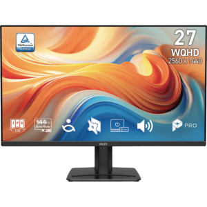 Zaslon MSI PRO MP275Q E14 / 68,6 cm (27") / 2560x1440 (WQHD) / IPS / 144 Hz / 1 ms (MPRT) / 300 nits / 1500:1 (črn)