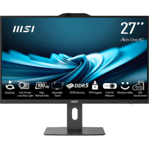 Računalnik All-in-One MSI PRO AP272P 14M-1085XEU Core i3 / 16 GB RAM / 512 GB SSD / 27" FHD / Windows 11 Pro (črn)