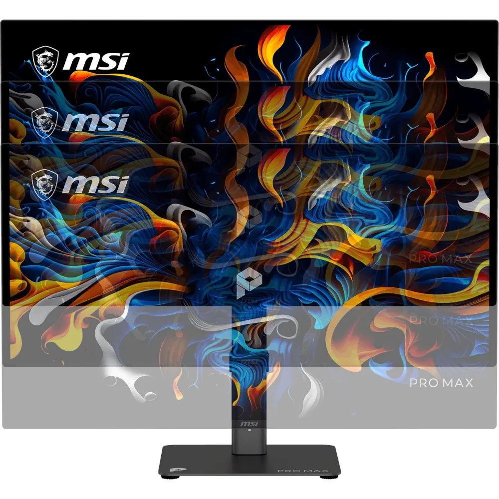 Zaslon MSI PRO MAX 271UPX12G / 67,3 cm (26,5") / 3840x2160 (UHD) / QD-OLED / 120Hz / 0.03 ms (GTG) / 250 nits / 1500000:1 / KVM / nastavljiv po višini - slika 3