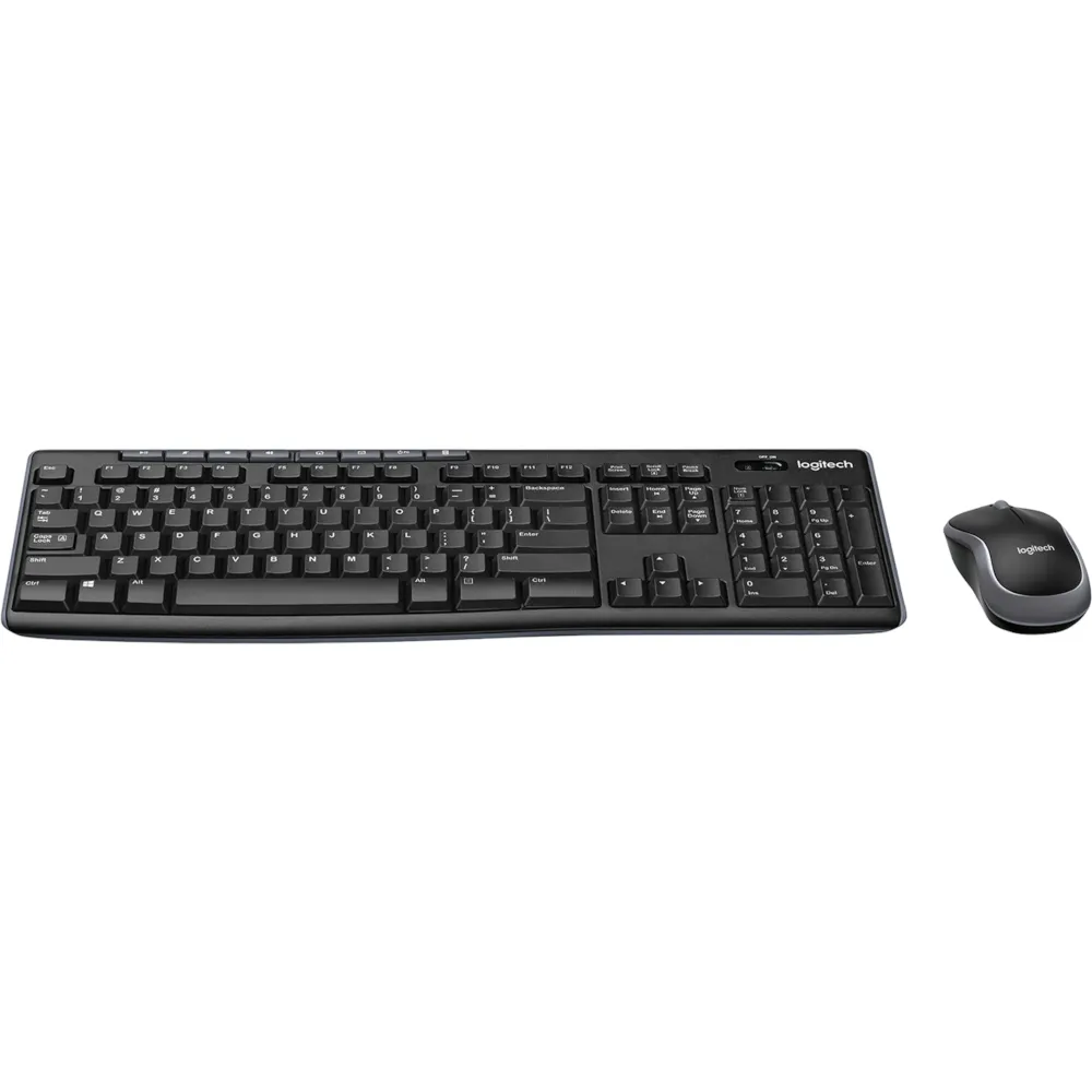 LOGITECH MK270 brezžična tipkovnica in miška (črna) - slika 2