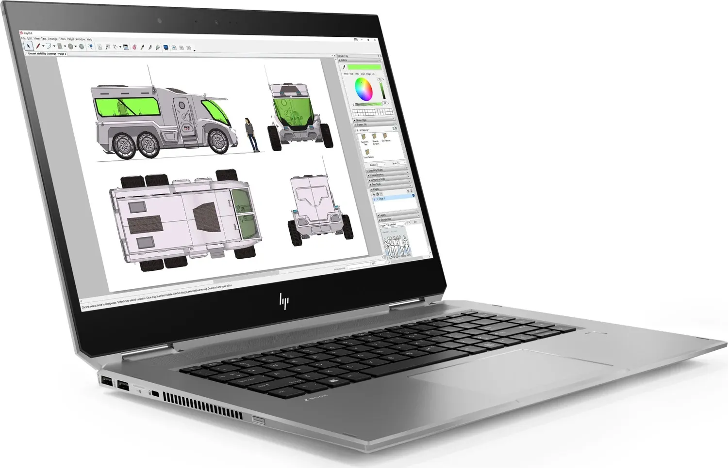 Prenosnik HP ZBook Studio X360 G5 Convertible / i7 / Quadro P1000 / RAM 16 GB / 512GB SSD / 15,6″ FHD