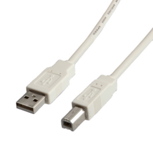 ROLINE USB kabel A/B 1.8m, bež